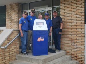Retired Flag Drop Box at Municipal Building